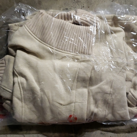 NEW Mossimo Ivory Ribbed Collar Wrap Jacket - Picture 2 of 2